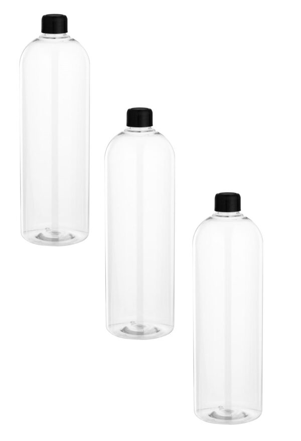 3x flacon pet transparent 1 l avec bouchon par comptoir des flacons. quincaillerie sénégalaise, la boutique en ligne de choix pour des solutions de quincaillerie robustes au sénégal. explorez notre catalogue complet pour tous vos besoins.