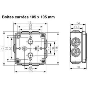 Boîte rectangulaire 155 x 110 x 74 étanche plexo gris - embout (10) - ip55 - ref.092042. quincaillerie sénégalaise vous offre une sélection inégalée d'articles de quincaillerie en ligne au sénégal. commandez facilement et bénéficiez d'une livraison rapide et fiable.