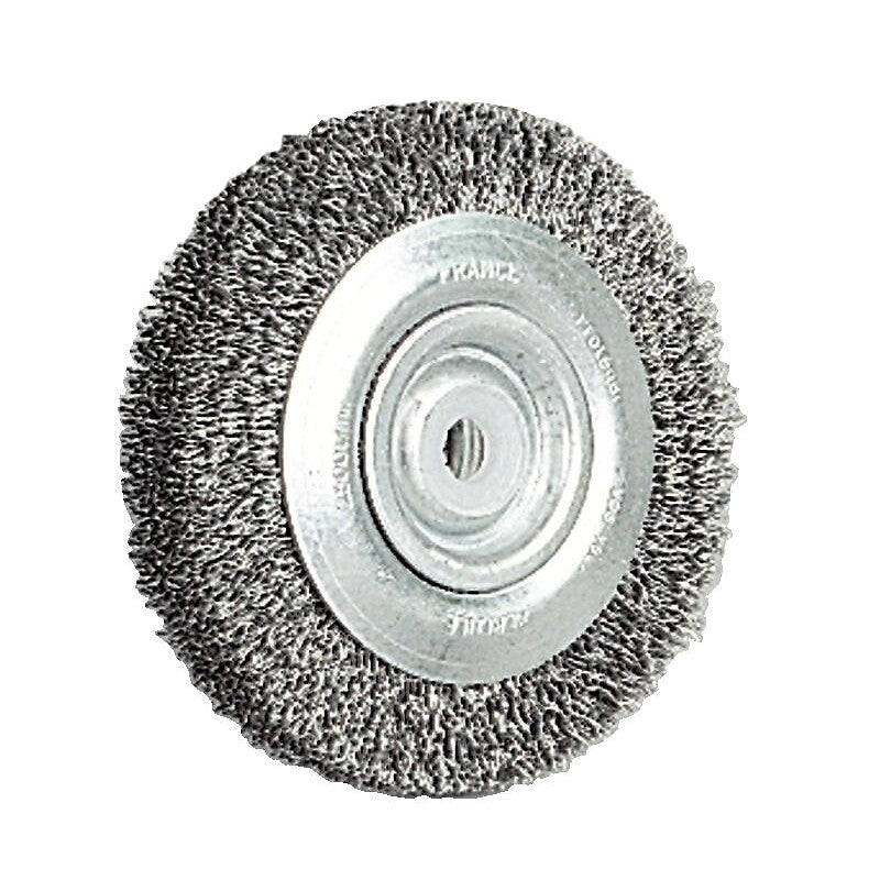 Brosse circulaire acier diamètre 150 mm épaisseur 27 mm fil diamètre 0,35 mm. quincaillerie sénégalaise est la réponse à vos besoins de quincaillerie en ligne au sénégal. une vaste gamme de produits et un service client dédié pour vous servir.