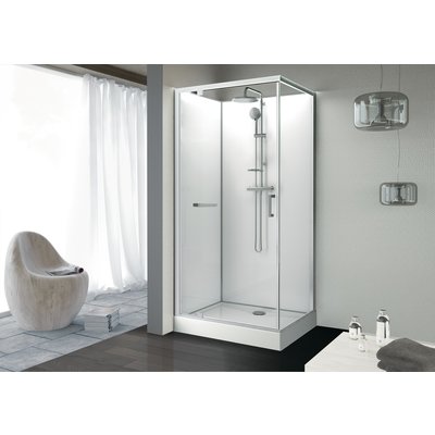 Cabine rectangle kara 100 x 80 cm, porte pivotante, verre transparent avantage, fond blanc réf. l11ka8r0401. quincaillerie sénégalaise simplifie vos achats de quincaillerie avec une boutique en ligne pratique au sénégal. découvrez notre large gamme de produits et commandez en toute sécurité.