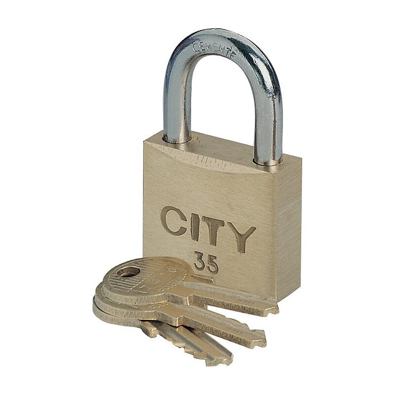 Cadenas varié à 3 clés corps laiton anse acier cémenté city 35. quincaillerie sénégalaise, c'est la commodité d'une boutique en ligne avec la qualité d'un service professionnel au sénégal. découvrez notre gamme complète d'outils et de matériaux.