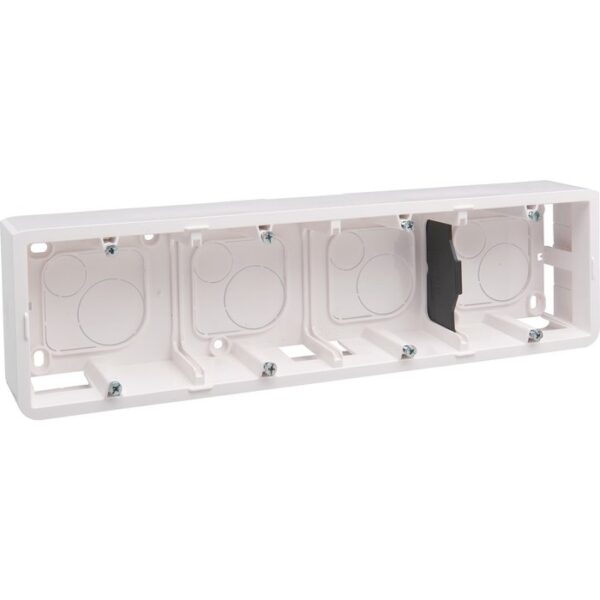 Cadre saillie mosaïc - pour support réf. 802 54 - prof 40 mm - 10 ou 4x2 modules horizontaux - ref.080284. quincaillerie sénégalaise, votre boutique en ligne pour une quincaillerie de qualité au sénégal. accédez facilement à une gamme variée d'outils et de matériaux.