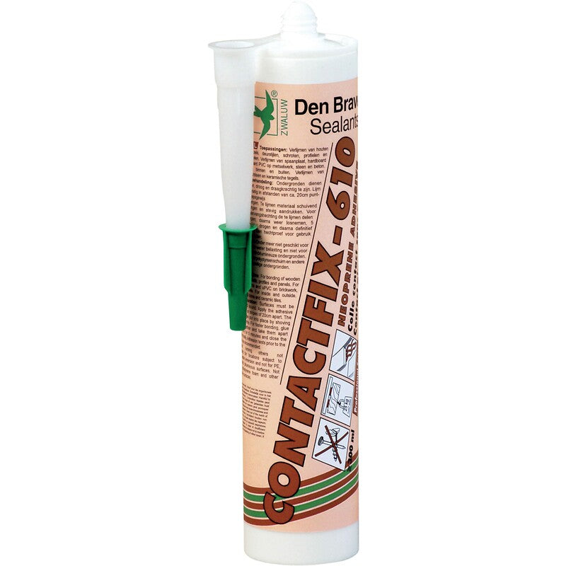 Colle de montage néoprène contactfix 610 cartouche de 300 ml. avec quincaillerie sénégalaise, achetez votre quincaillerie en ligne en toute confiance au sénégal. découvrez nos produits sélectionnés pour leur qualité et leur performance.