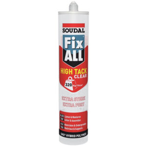 Colle et mastic neutre fix all high tack clear polymère transparent carton de 12 cartouches de 290ml. explorez quincaillerie sénégalaise, la boutique en ligne de quincaillerie de choix au sénégal. des outils aux matériaux de construction, nous avons tout ce qu'il vous faut.