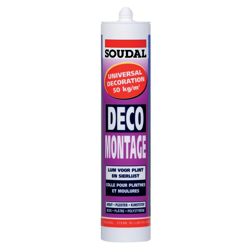 Colle mastic acrylique déco montage cartouche de 300 ml. quincaillerie sénégalaise, votre destination en ligne pour tout ce qui concerne la quincaillerie au sénégal. achetez des outils et des matériaux de haute qualité sans quitter votre maison.