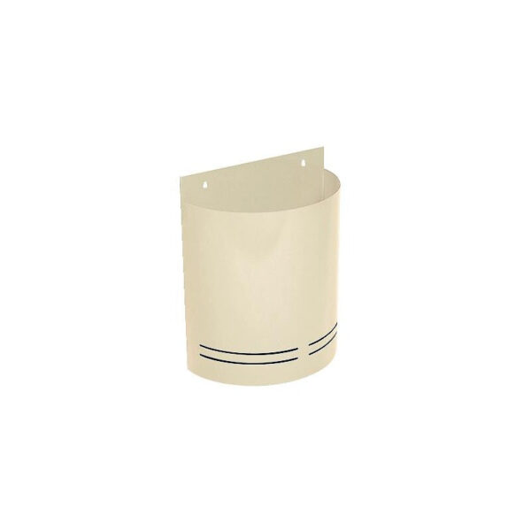 Corbeille demi-cylindrique fixation murale - 20l - ral 9016 blanc. optez pour quincaillerie sénégalaise, votre boutique en ligne de quincaillerie au sénégal, pour des produits de qualité et un service client irréprochable.