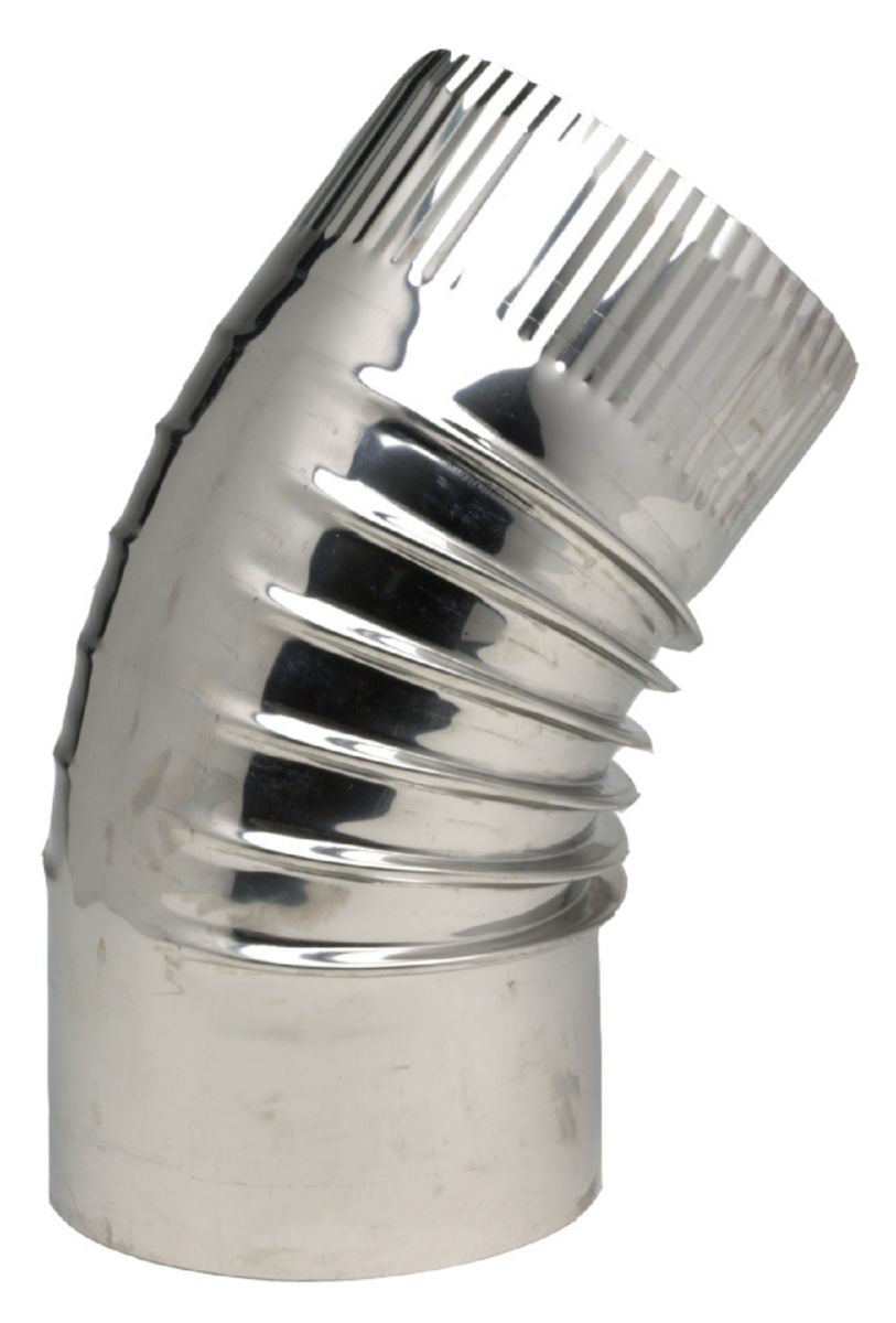 Coude 45° plissé inox 304 diamètre : 125 réf. 364125, ten. quincaillerie sénégalaise, votre boutique en ligne de confiance pour des solutions de quincaillerie au sénégal. découvrez notre assortiment complet et commandez facilement.