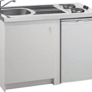 Cuisinette complète, meuble en mélaminé blanc, épaisseur 16 mm, 1 porte, poignée bouton, évier cuisinette référence cpae120 f 00, réfrigérateur référence mrt2048 z 00 - de l'ensemble réf. kpez120f03. pour des achats de quincaillerie en ligne au sénégal, choisissez quincaillerie sénégalaise. une vaste sélection de produits de qualité pour tous vos projets.