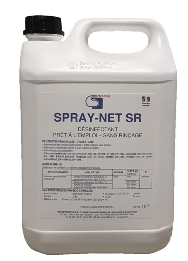 Désinfectant hydro-alcoolique spray-net sr 5 litres réf. i75sremb5. quincaillerie sénégalaise, votre boutique en ligne de quincaillerie au sénégal, offre des solutions pratiques et fiables. commandez facilement et recevez rapidement.