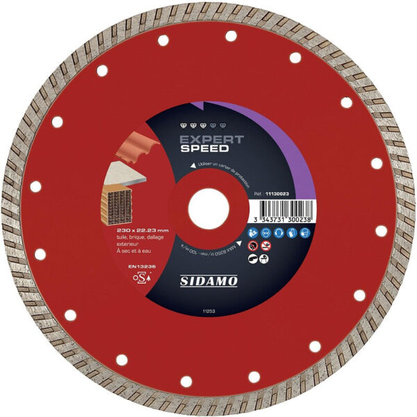 Disques diamants expert speed diamètre 230 mm, épaisseur 3,2 mm, alésage 22,2 mm. quincaillerie sénégalaise, c'est la boutique en ligne de référence pour des produits de quincaillerie au sénégal. profitez d'un service client dévoué et d'une livraison rapide.