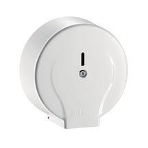 Distributeur de papier wc moyen modèle, avec serrure chromée et contrôle de niveau, modèle pour bobine 200 m, d 220, profondeur 120, finition acier 8 / 10 laqué blanc réf. 2900. optez pour quincaillerie sénégalaise, votre boutique en ligne de quincaillerie au sénégal, pour des produits de qualité et un service client irréprochable.