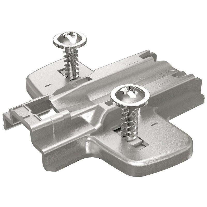 Embase cruciforme à visser hettich direct avec vis disposées de manière asymétrique 8099 d0 boite de 10. optez pour quincaillerie sénégalaise, votre boutique en ligne de quincaillerie au sénégal, pour des produits de qualité et un service client irréprochable.
