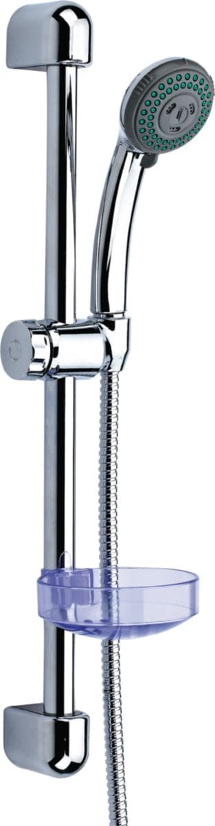 Ensemble hydrostyle avec barre : douchette 2 jets (pluie, aéré), flexible inox double agrafage 1,50 m écrou anti-torsion avec limiteur de débit, barre en laiton 600 mm d 22 mm et porte-savon, chromé réf. z5399112021. quincaillerie sénégalaise, c'est la boutique en ligne de référence pour des produits de quincaillerie au sénégal. profitez d'un service client dévoué et d'une livraison rapide.