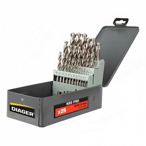 Foret métaux hss standard, coffret 25 pièces diamètre 1 à 13 747d la pièce. pour une quincaillerie de qualité au sénégal, faites confiance à quincaillerie sénégalaise, votre boutique en ligne. des produits sélectionnés avec soin et un service exceptionnel.