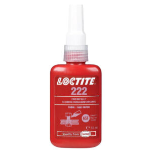 Frein filet loctite type 222 en flacon de 50 ml. pour des achats de quincaillerie en toute simplicité, choisissez quincaillerie sénégalaise, votre boutique en ligne au sénégal. un service rapide et des produits de qualité.