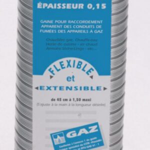 Gaine accordéon ''spécial gaz'' + raccord alu longueur 0,45 m à 1,50 m diamètre 153 / 161 réf. 015153, ten. pour tous vos besoins en quincaillerie, faites confiance à quincaillerie sénégalaise, votre boutique en ligne au sénégal. un large choix de produits disponibles à portée de clic.