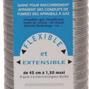 Gaine accordéon ''spécial gaz'' + raccord alu longueur 0,45 m à 1,50 m diamètre 97 / 103 réf. 015097. pour des achats de quincaillerie en ligne au sénégal, choisissez quincaillerie sénégalaise. une vaste sélection de produits de qualité pour tous vos projets.