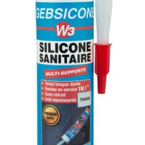 Gebsicone w3 mastic 100% silicone d'étanchéité cartouche de 280ml trans réf 890751. achetez en toute tranquillité avec quincaillerie sénégalaise, votre expert en ligne en quincaillerie au sénégal. profitez de produits de haute performance livrés directement chez vous.