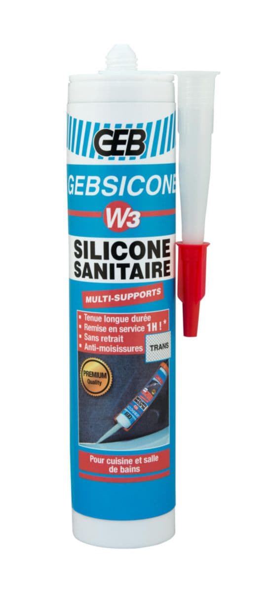 Gebsicone w3 mastic 100% silicone d'étanchéité cartouche de 280ml trans réf 890751. achetez en toute tranquillité avec quincaillerie sénégalaise, votre expert en ligne en quincaillerie au sénégal. profitez de produits de haute performance livrés directement chez vous.