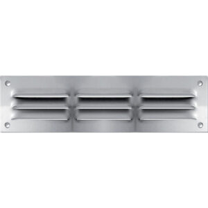 Grille de ventilation à persiennes - aluminium anodisé 180 x 50 mm. faites de quincaillerie sénégalaise votre fournisseur en ligne pour tous vos projets de quincaillerie au sénégal. des produits fiables et un service exceptionnel à votre disposition.