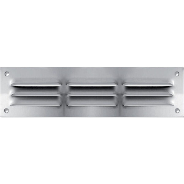 Grille de ventilation à persiennes - aluminium anodisé 180 x 50 mm. faites de quincaillerie sénégalaise votre fournisseur en ligne pour tous vos projets de quincaillerie au sénégal. des produits fiables et un service exceptionnel à votre disposition.