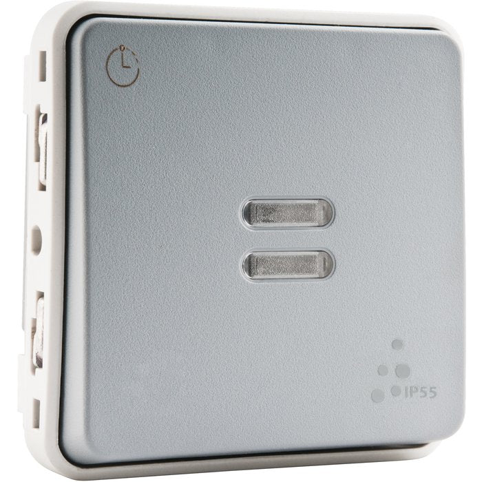 Interrupteur temporisé lumineux - gris - 230v - 50/60 hz - ref.069504. quincaillerie sénégalaise, votre boutique en ligne de quincaillerie au sénégal, offre des solutions pratiques et fiables. commandez facilement et recevez rapidement.