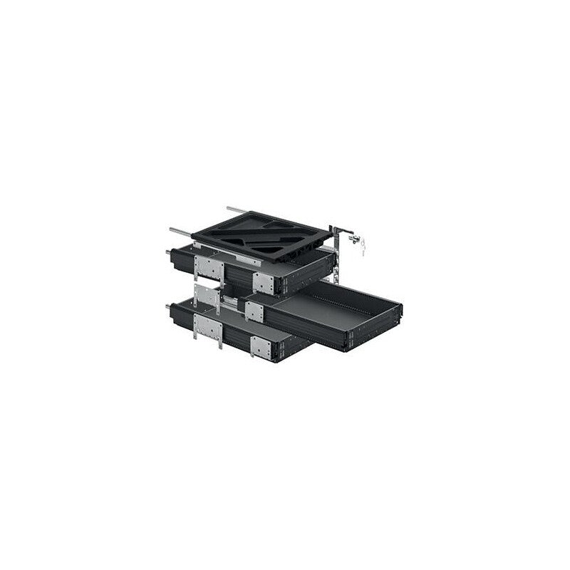 Kit de caisson 3 tiroirs sortie totale, silent system, 392 x 730, noir. quincaillerie sénégalaise, votre boutique en ligne de quincaillerie au sénégal, offre des solutions pratiques et fiables. commandez facilement et recevez rapidement.