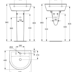 Lavabo ulysse 2 50 x 44 cm en grès avec trop plein, blanc réf. p125401. pour une quincaillerie de qualité au sénégal, faites confiance à quincaillerie sénégalaise, votre boutique en ligne. des produits sélectionnés avec soin et un service exceptionnel.