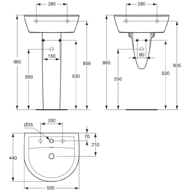 Lavabo ulysse 2 50 x 44 cm en grès avec trop plein, blanc réf. p125401. pour une quincaillerie de qualité au sénégal, faites confiance à quincaillerie sénégalaise, votre boutique en ligne. des produits sélectionnés avec soin et un service exceptionnel.