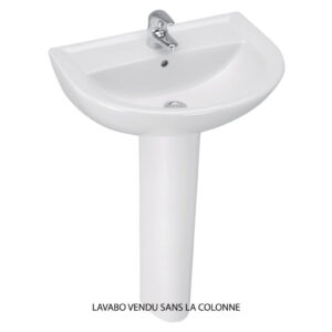 Lavabo ulysse 2 55 x 46 cm en grès avec trop-plein, blanc réf. p125501. quincaillerie sénégalaise vous propose une expérience d'achat en ligne unique pour vos besoins de quincaillerie au sénégal. profitez de notre large sélection de produits.