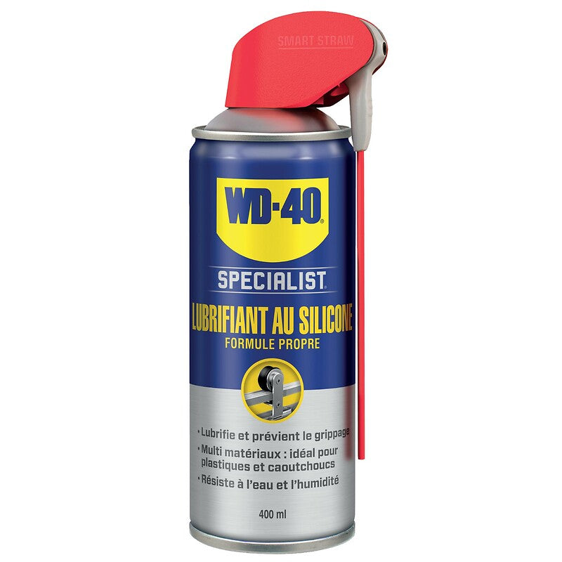 Lubrifiant au silicone wd-40 specialist 400ml net. achetez en toute tranquillité avec quincaillerie sénégalaise, votre expert en ligne en quincaillerie au sénégal. profitez de produits de haute performance livrés directement chez vous.