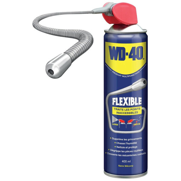 Lubrifiant dégrippant wd 40 aérosol de 400ml avec tube flexible 18 cm repositionnable. pour tous vos besoins en quincaillerie, faites confiance à quincaillerie sénégalaise, votre boutique en ligne au sénégal. un large choix de produits disponibles à portée de clic.