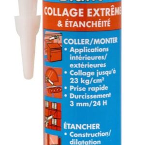 Mastic blanc ms multi-usages geb cartouche 280ml réf 892005. pour des produits de quincaillerie de confiance, choisissez quincaillerie sénégalaise, votre boutique en ligne au sénégal. commandez facilement et recevez rapidement.