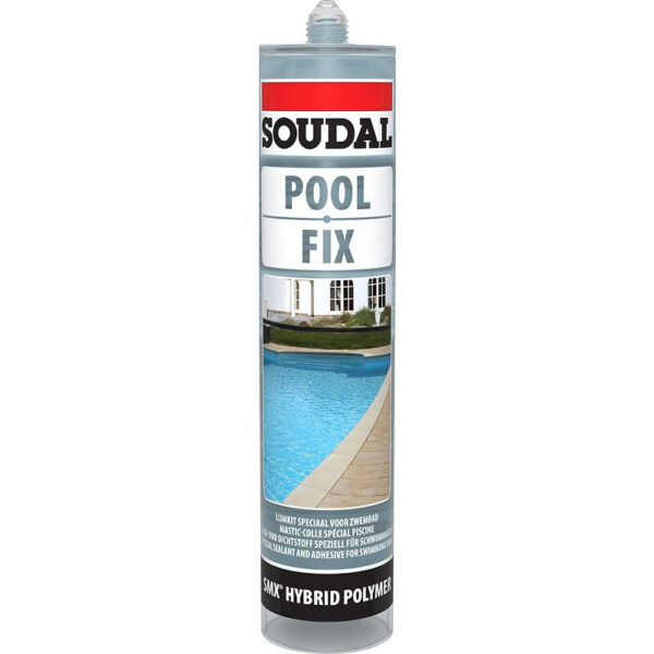 Mastic colle piscine polymère pool fix, coloris transparent carton de 6 cartouches de 290ml. optez pour quincaillerie sénégalaise, votre boutique en ligne de quincaillerie au sénégal, pour des produits de qualité et un service client irréprochable.