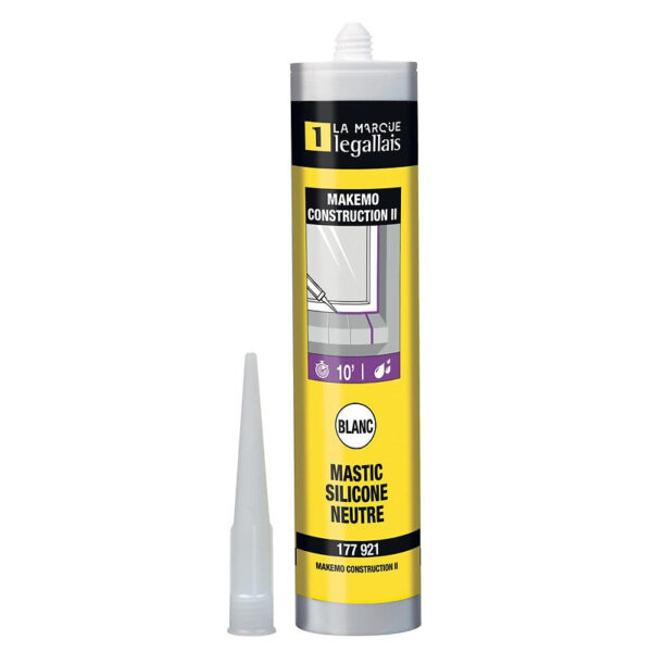 Mastic construction ii silicone neutre makemo coloris blanc cartouche de 300 ml. faites de quincaillerie sénégalaise votre fournisseur en ligne pour tous vos projets de quincaillerie au sénégal. des produits fiables et un service exceptionnel à votre disposition.