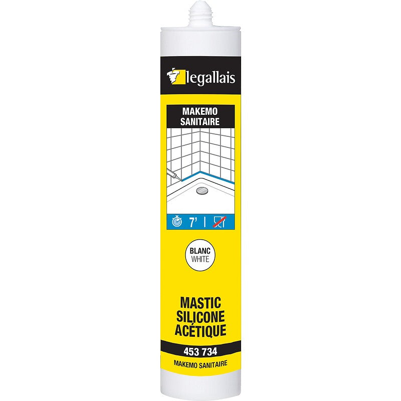 Mastic sanitaire silicone acétique makemo, coloris blanc, cartouche 300 ml. pour des achats de quincaillerie en ligne au sénégal, choisissez quincaillerie sénégalaise. une vaste sélection de produits de qualité pour tous vos projets.