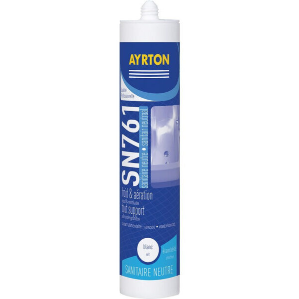 Mastic sanitaire silicone neutre sn 761 coloris blanc cartouche de 300 ml. quincaillerie sénégalaise vous propose une expérience d'achat en ligne unique pour vos besoins de quincaillerie au sénégal. profitez de notre large sélection de produits.