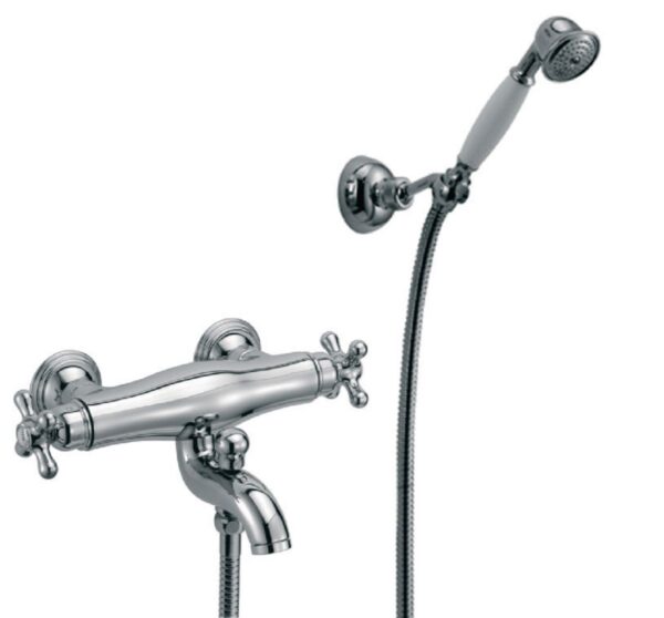 Mitigeur thermostatique bain-douche alterna antica chromé + set de douche. pour tous vos besoins en quincaillerie, faites confiance à quincaillerie sénégalaise, votre boutique en ligne au sénégal. un large choix de produits disponibles à portée de clic.