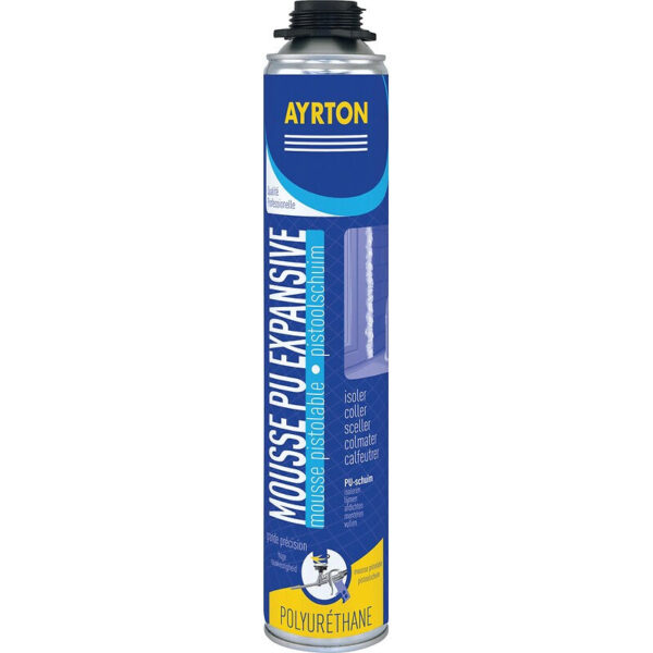 Mousse auto-expansive cartouche pistolable type à visser, contenance 700 ml net. optez pour quincaillerie sénégalaise, votre boutique en ligne de quincaillerie au sénégal, pour des produits de qualité et un service client irréprochable.