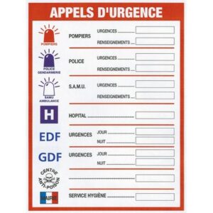 Panneau appels d'urgence. découvrez quincaillerie sénégalaise, votre partenaire en ligne pour des solutions de quincaillerie robustes et durables au sénégal. profitez de notre vaste catalogue de produits à des prix compétitifs.