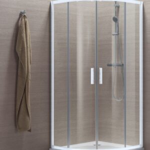 Paroi de douche alterna concerto quart cercle coulissant l 80 x h 195 cm profilé blanc verre transparent, réf.ndf80w. avec quincaillerie sénégalaise, accédez à une quincaillerie complète en ligne au sénégal. des produits de qualité et un service client attentif pour vos besoins.