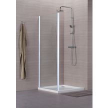 Paroi de douche concerto retour fixe l 80 x h 195 cm profilé argent brillant verre transparent. pour des achats de quincaillerie en ligne au sénégal, choisissez quincaillerie sénégalaise. une vaste sélection de produits de qualité pour tous vos projets.