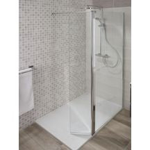 Paroi droite + mobile concerto walk 120 cm, hauteur 2m, verre trempé 6 mm, traité anticalcaire, profilé chromé largeur 1,6cm. livré avec bras recoupable 120cm et raccord en t. avec quincaillerie sénégalaise, achetez votre quincaillerie en ligne en toute confiance au sénégal. découvrez nos produits sélectionnés pour leur qualité et leur performance.