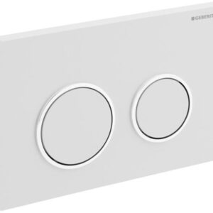 Plaque de déclenchement geberit omega20 synthétique double touche blanc / chromé brillant / blanc réf 115085kj1. optez pour quincaillerie sénégalaise, votre boutique en ligne de quincaillerie au sénégal, pour des produits de qualité et un service client irréprochable.