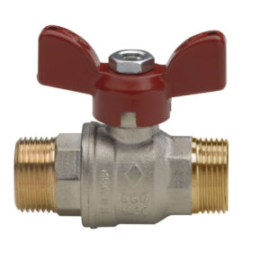 Robinet à tournant sphérique passage intégral. poignée papillon rouge en acier verni. altech 301 acs laiton nickelé mm dn 3/8. optez pour quincaillerie sénégalaise, votre boutique en ligne de quincaillerie au sénégal, pour des produits de qualité et un service client irréprochable.
