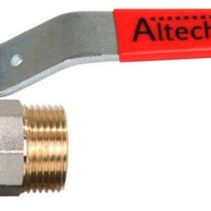 Robinet à tournant sphérique passage intégral. poignée rouge en acier verni. altech 301 acs laiton nickelé mm dn 1/2. optez pour quincaillerie sénégalaise, votre boutique en ligne de quincaillerie au sénégal, pour des produits de qualité et un service client irréprochable.