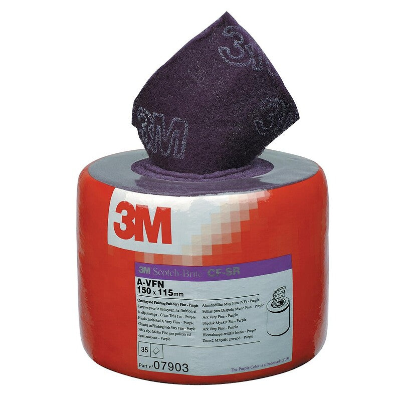 Rouleau scotch brite cf-sr prédécoupé 150x4 m coloris violet grain très fin. quincaillerie sénégalaise est votre boutique en ligne de référence pour tous vos besoins en quincaillerie au sénégal. découvrez une large gamme de produits de qualité pour vos projets de construction et de rénovation.