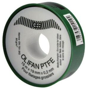 Ruban d'étanchéité olifan ptfe spécial gros diamètres 19mmx15mx0,2mm cache vert réf 815119. avec quincaillerie sénégalaise, accédez à une quincaillerie de qualité sans quitter votre domicile au sénégal. une expérience d'achat en ligne simple et sécurisée.