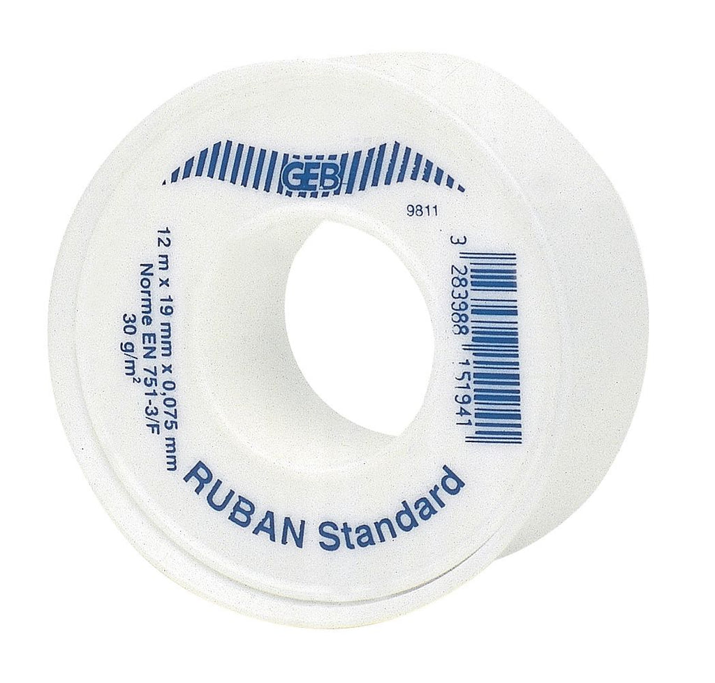 Ruban d'étanchéité ptfe standard lg : 12 m larg : 19 mm ep : 0,075 mm la pièce réf 815194. quincaillerie sénégalaise, la boutique en ligne de choix pour des solutions de quincaillerie robustes au sénégal. explorez notre catalogue complet pour tous vos besoins.