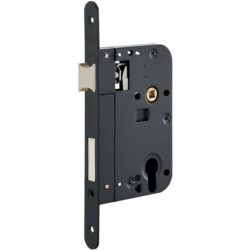 Serrure à larder de sûreté à cylindre européen axe 80 mm entraxe 70 mm têtière à bouts ronds reversible avec gâche. quincaillerie sénégalaise, la boutique en ligne de choix pour des solutions de quincaillerie robustes au sénégal. explorez notre catalogue complet pour tous vos besoins.